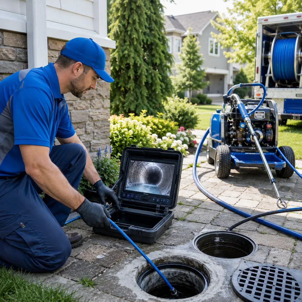 Outdoor drain cleaning professionals serving New Braunfels, TX